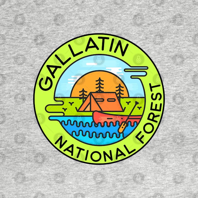 Gallatin National Forest Montana Camping Canoe by DD2019